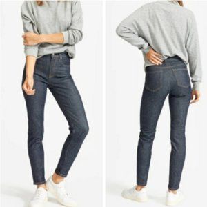 Everlane Dark Wash High Rise Skinny Ankle Jean EUC